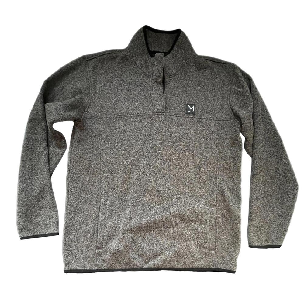 MAVEN Co-op Quarter Zip Pullover in‎ Brown/Black - XXL